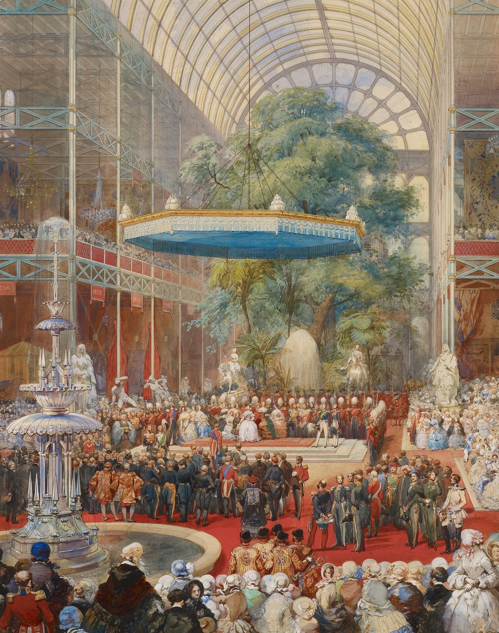 Åbning af den store udstilling, 1. maj 1851 af Eugène Lami