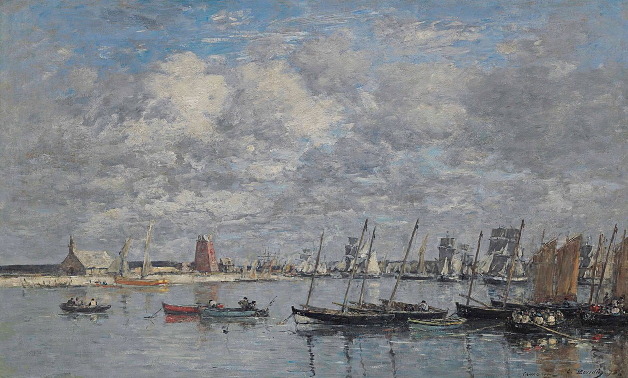 Camaret, havnen af Eugene Louis Boudin