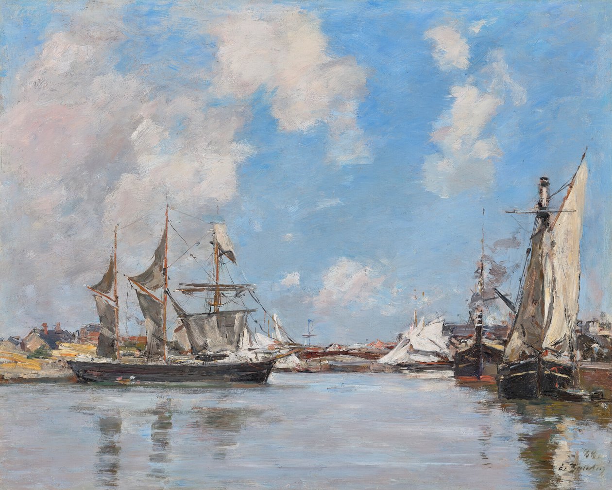 Deauville. Swimmingpoolen af Eugene Louis Boudin