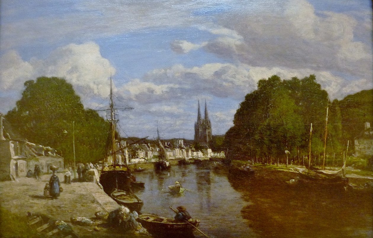 Fransk: Vue du port de Quimper, prise de l