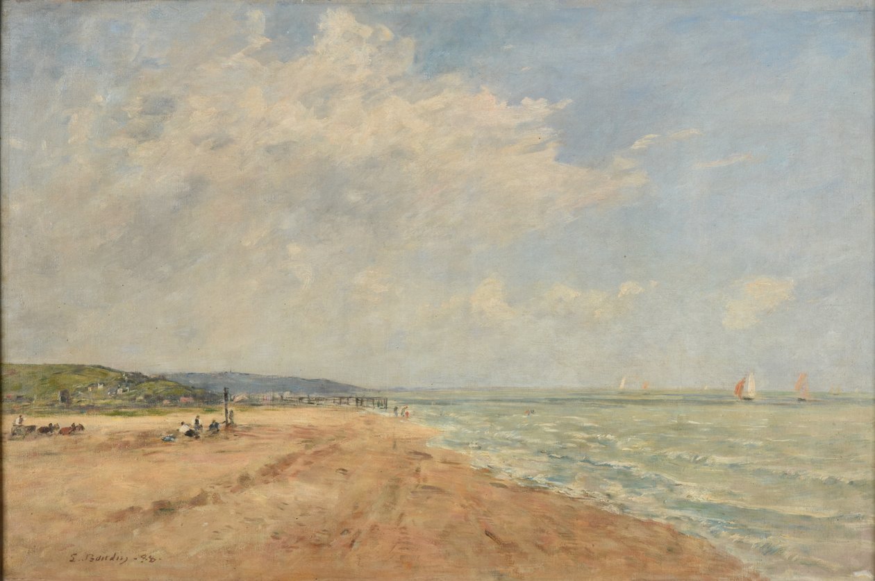 Stigende tidevand (Saint-Valéry-bugten) af Eugene Louis Boudin