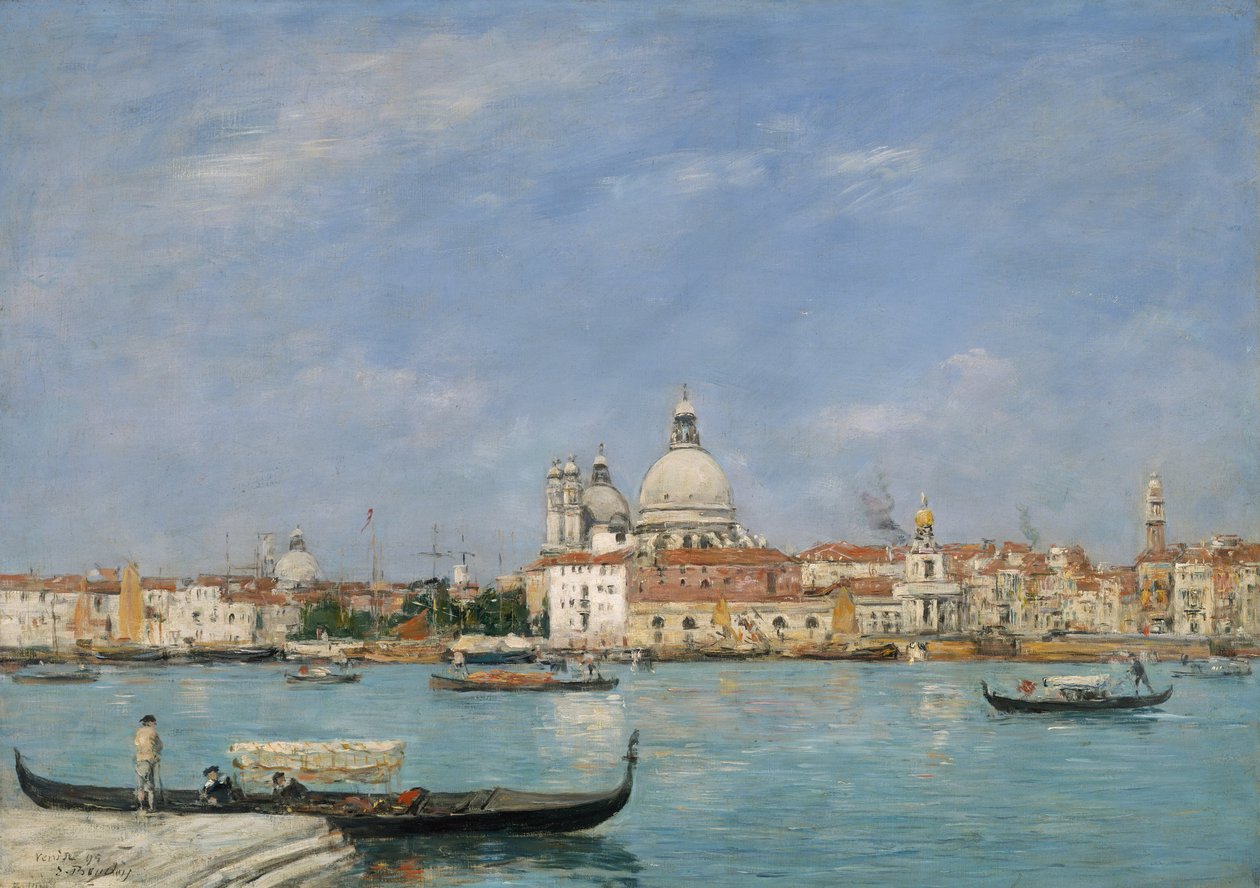 Venedig, Santa Maria della Salute fra San Giorgio af Eugene Louis Boudin