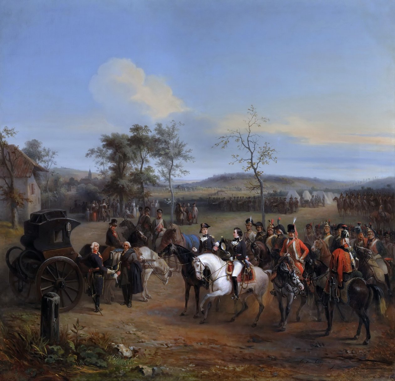 General Despret og Louis-Philippe, hertug af Chartres på Gravelotte, juli 1792 af Eugène Louis Charpentier