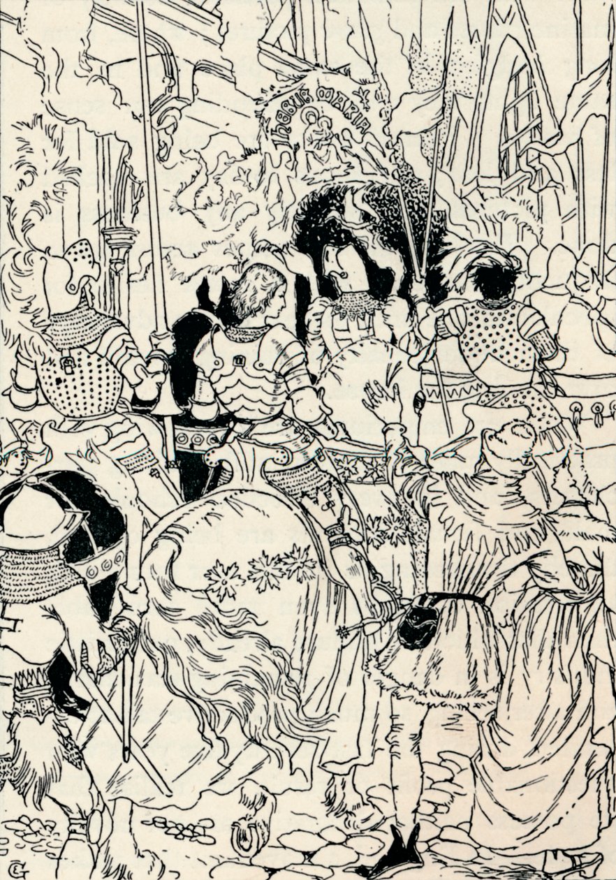 Jeanne DArc i Orleans, c1895 af Eugene Grasset