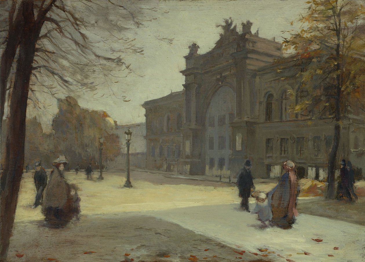 Industripaladset, i 10-1899 (olie på træ) af Eugène Trigoulet