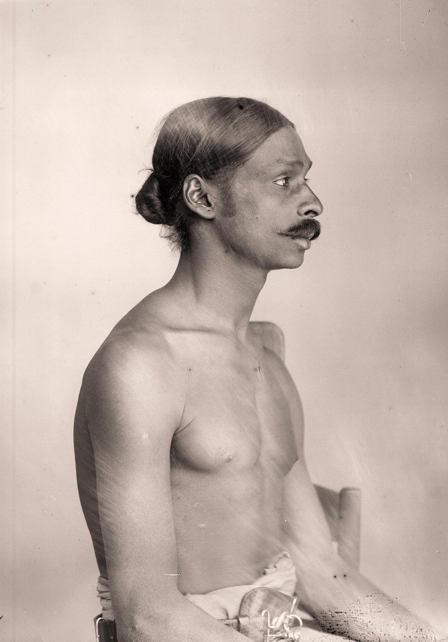 Portræt af en mand fra Sri Lanka, ca.1890 af Eugène Trutat