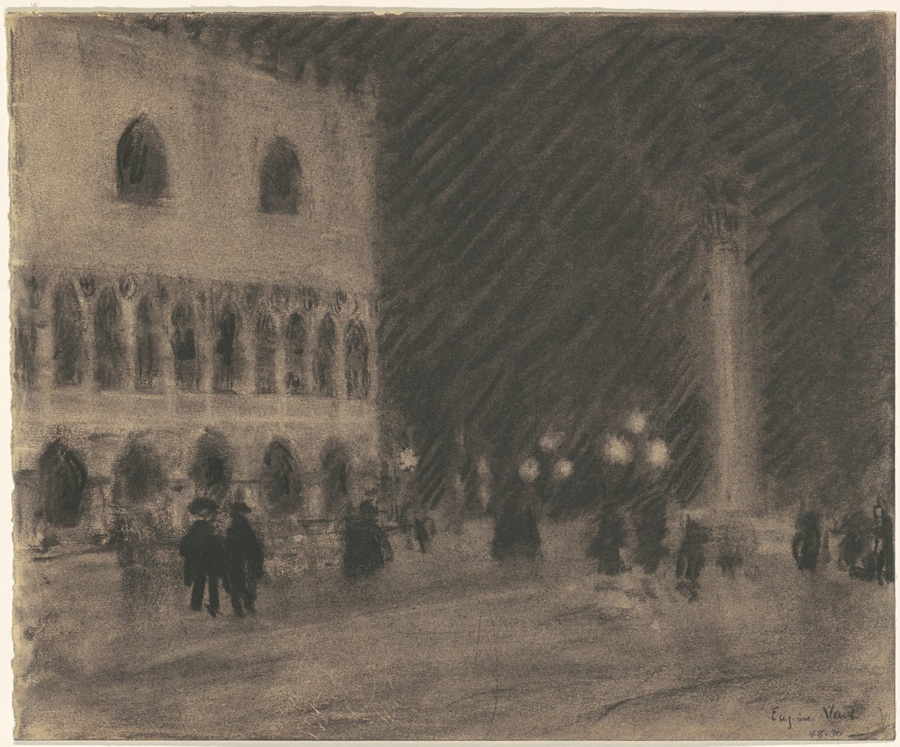 Piazzetta, Venedig af Eugène Vail