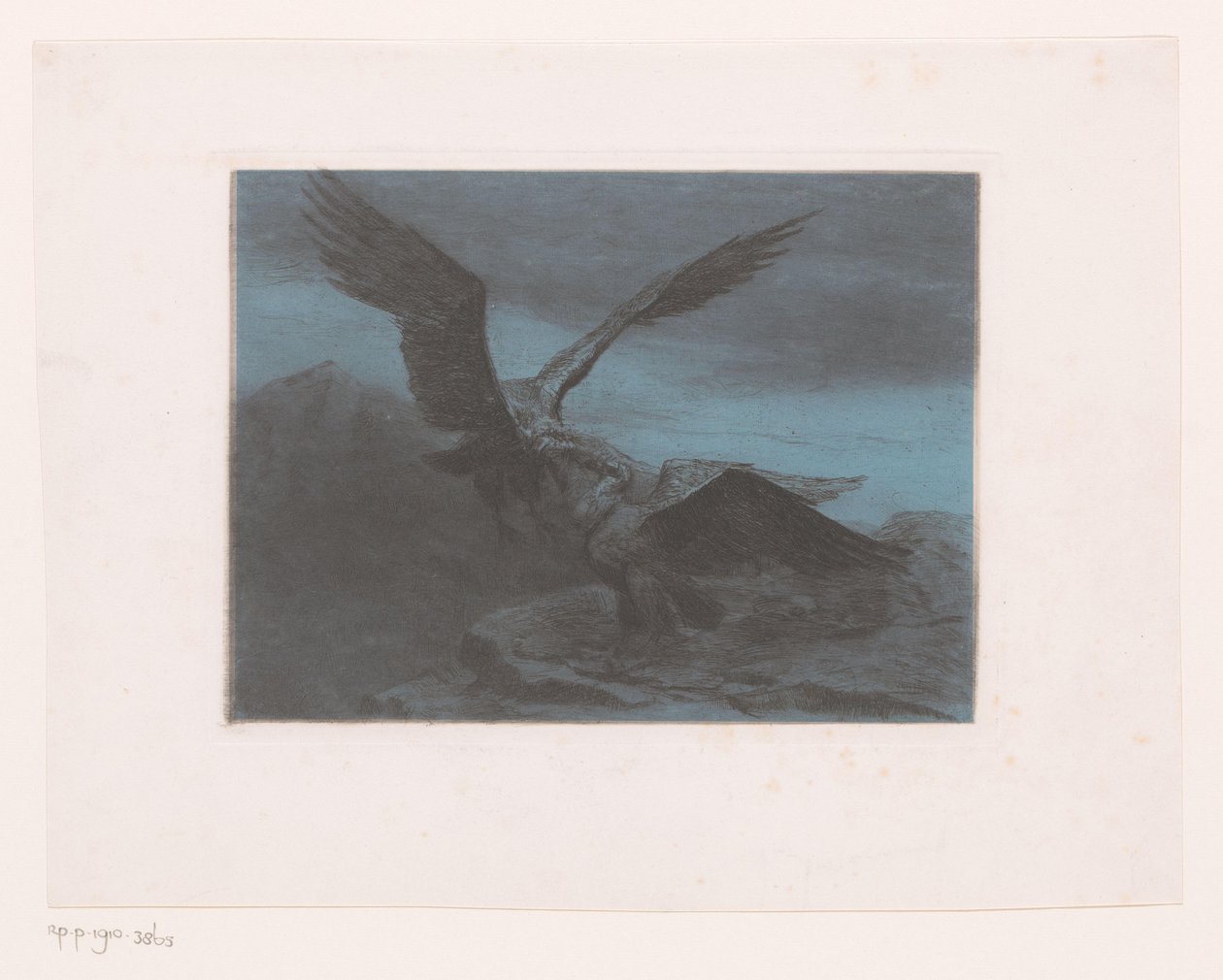 To ørne i et bjerg af Eugène Van Hove