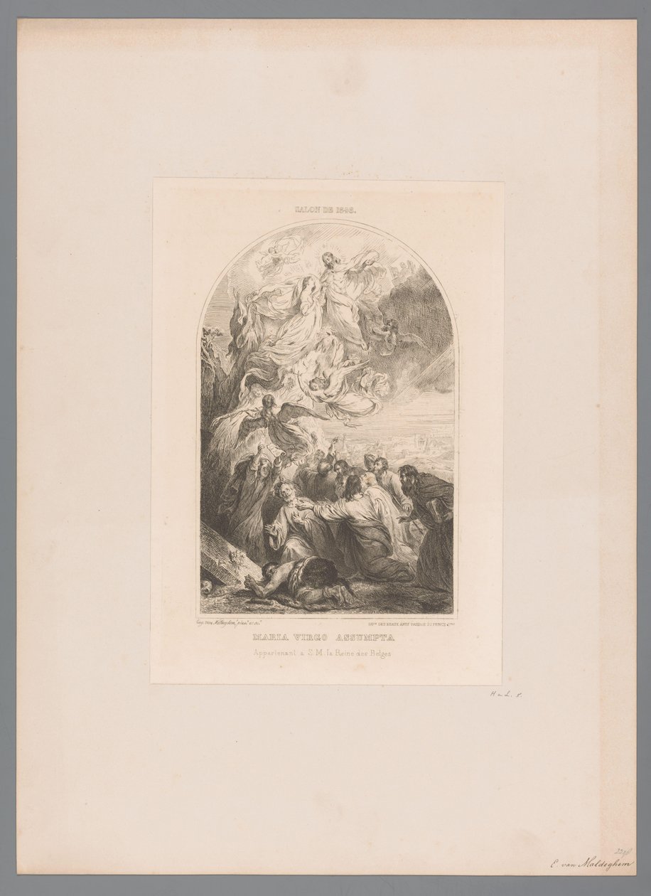 Hemelvaart van Maria Maria virgo assumpta (titel på objekt) af Eugène Van Maldeghem