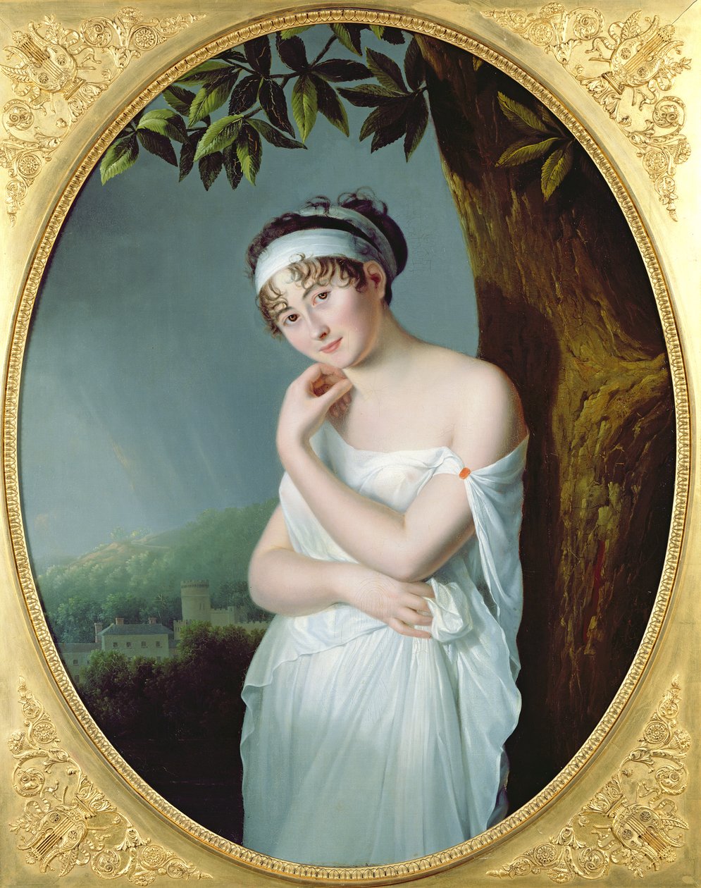 Portræt af Madame Recamier (1777-1849), ca. 1798-9 af Eulalie Morin