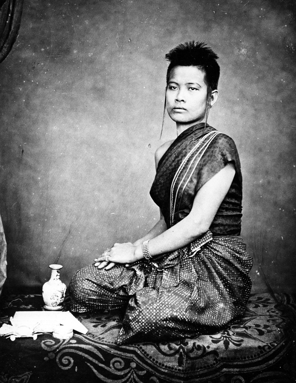 En siamesisk prinsesse, ca. 1860 af European Photographer