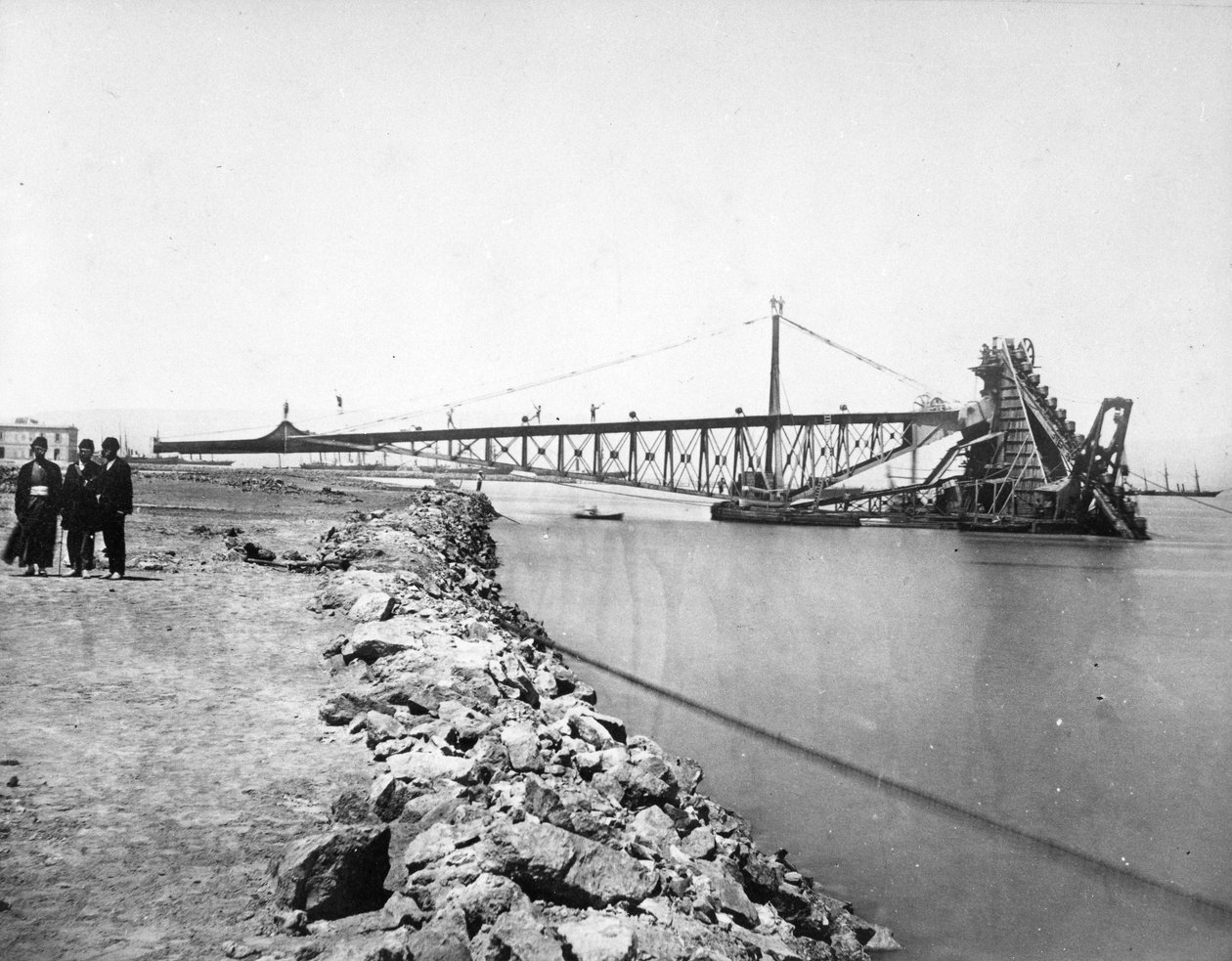 Uddybning af Suez-kanalen, ca. 1870