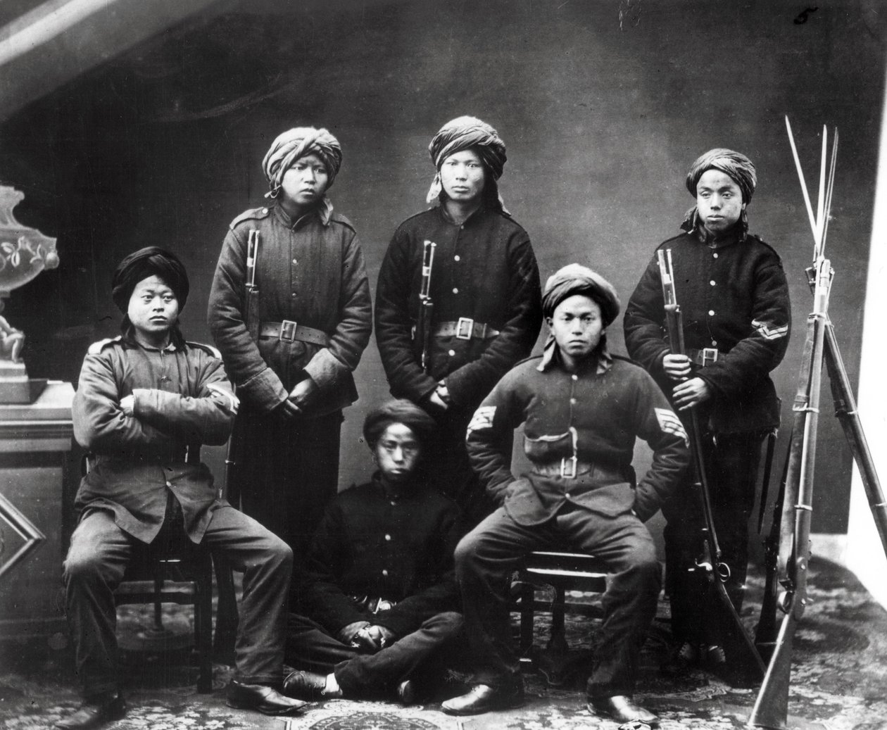 General Gordons livvagt, ca. 1855-60 af European Photographer