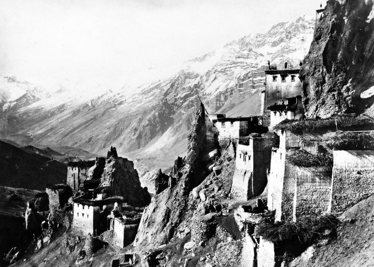 Ladakhi Village, ca. 1860-80 af European Photographer