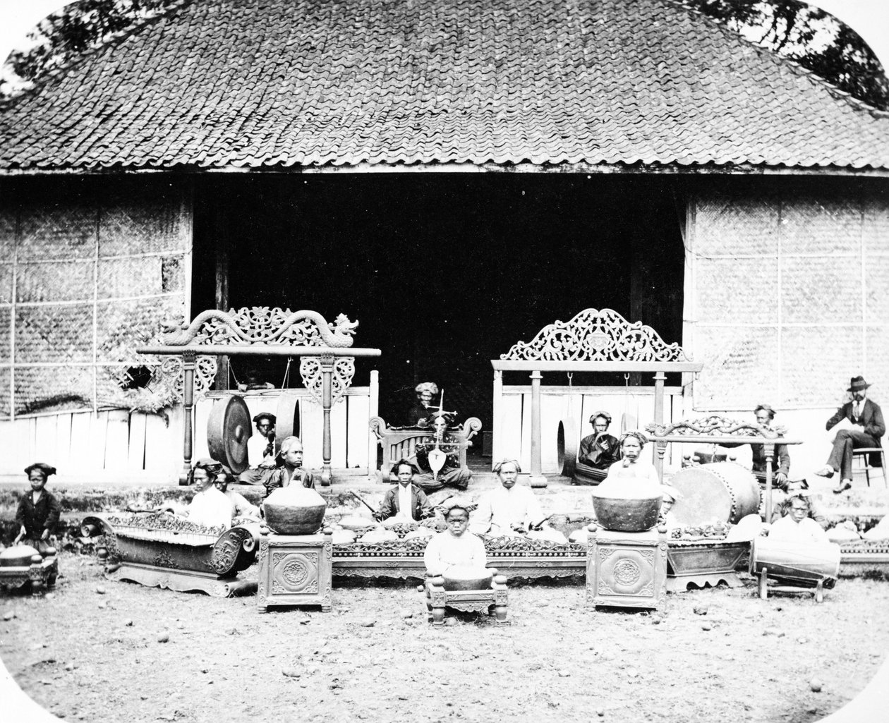 Native Princes Band, Java, ca. 1870