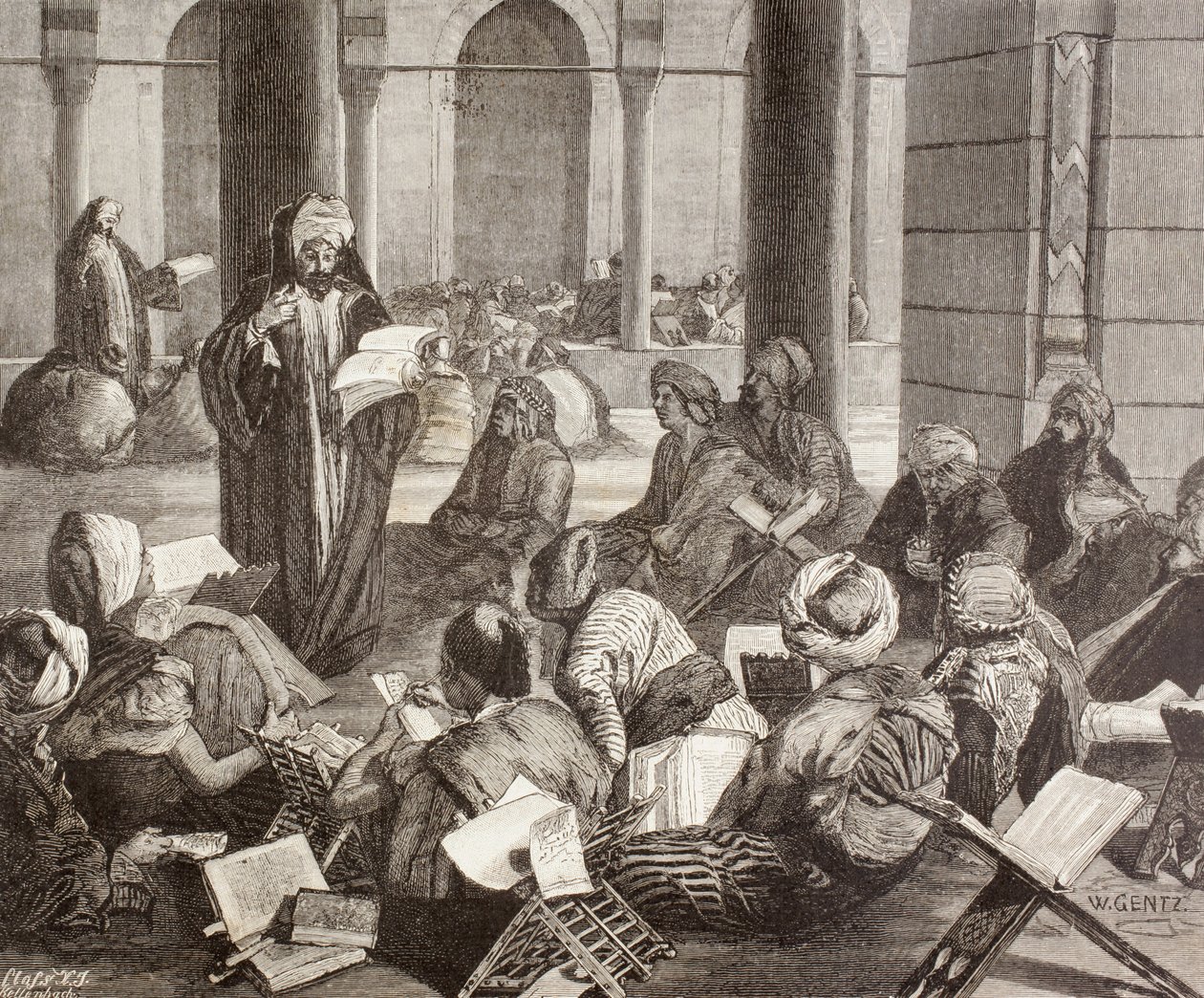 Professor underviser ved Al-Azhar Universitetet, Kairo, i det 19. århundrede, fra 