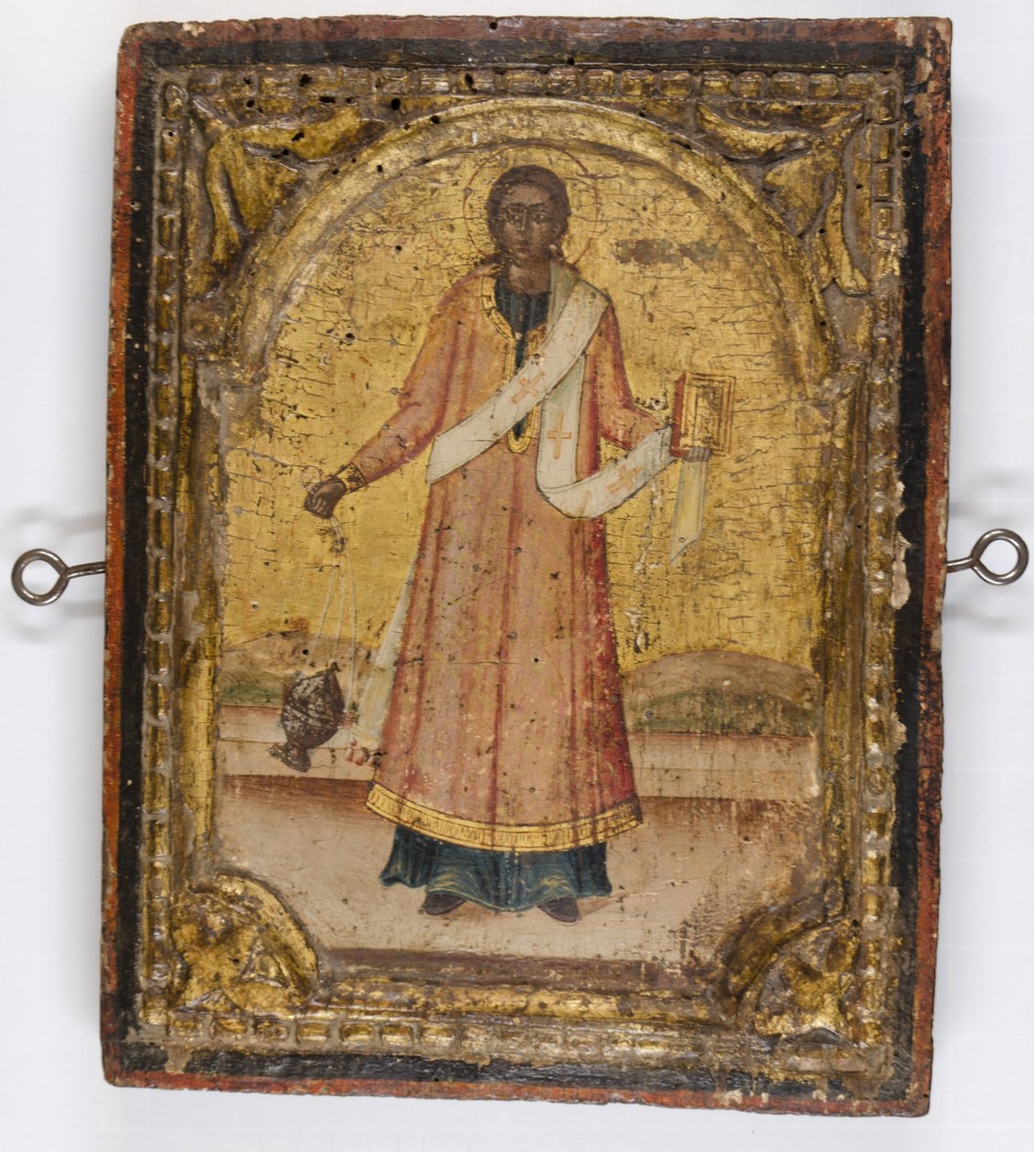 Sankt Stefan, 1400-50 (tempera) af European School