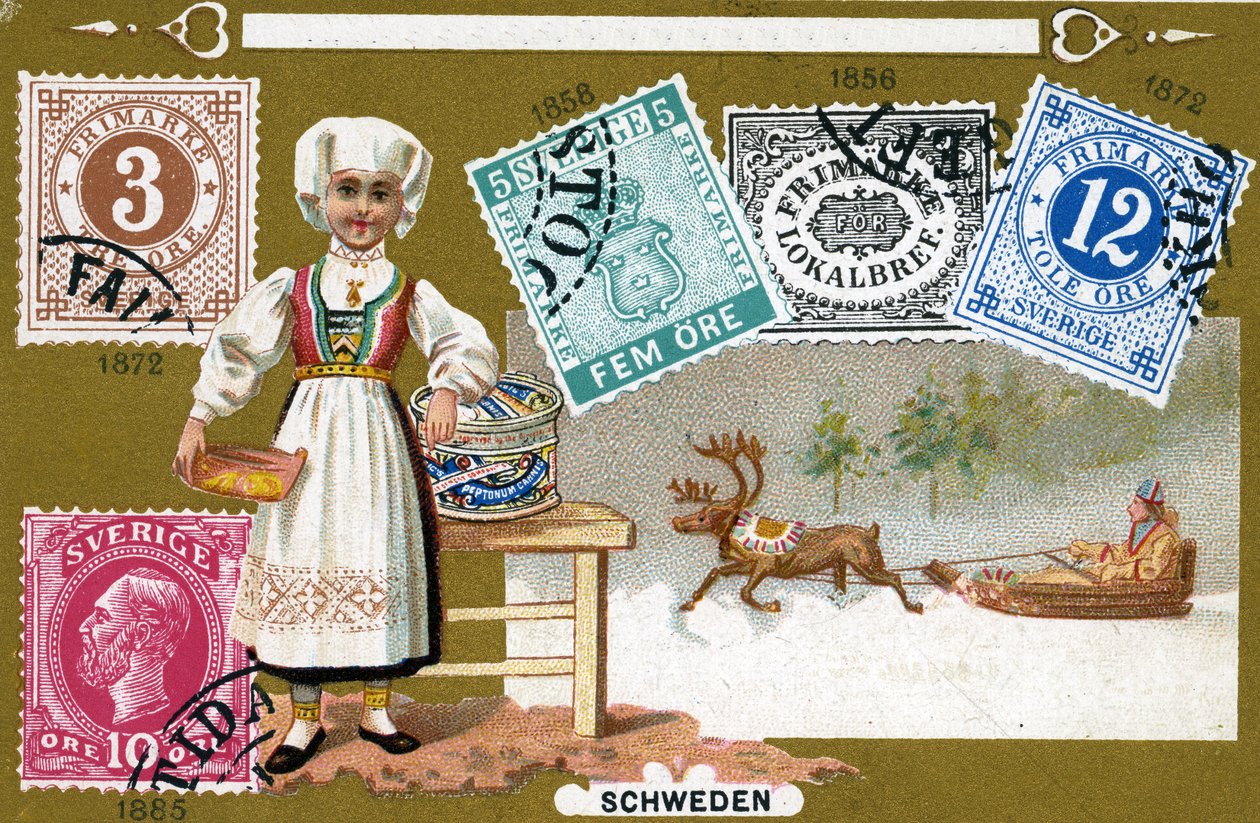 Svenske Frimærker, 1897 af European School