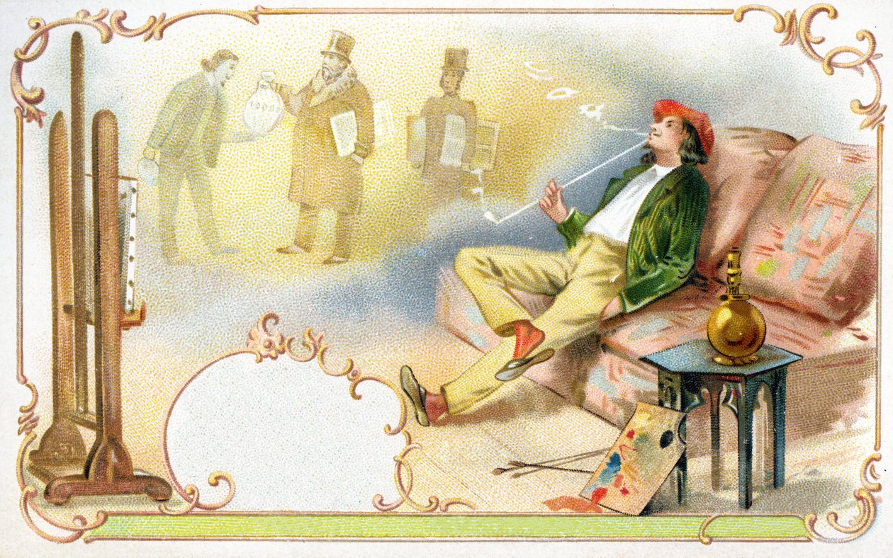 The Artists Pipe Dreams, 1900 af European School