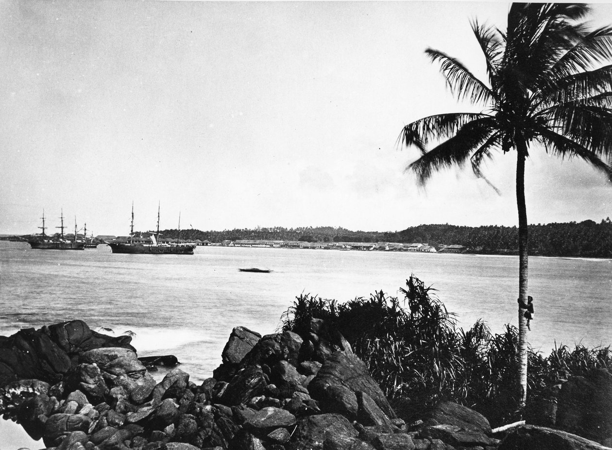 Colombo Havn, ca. 1860-80 af European Photographer