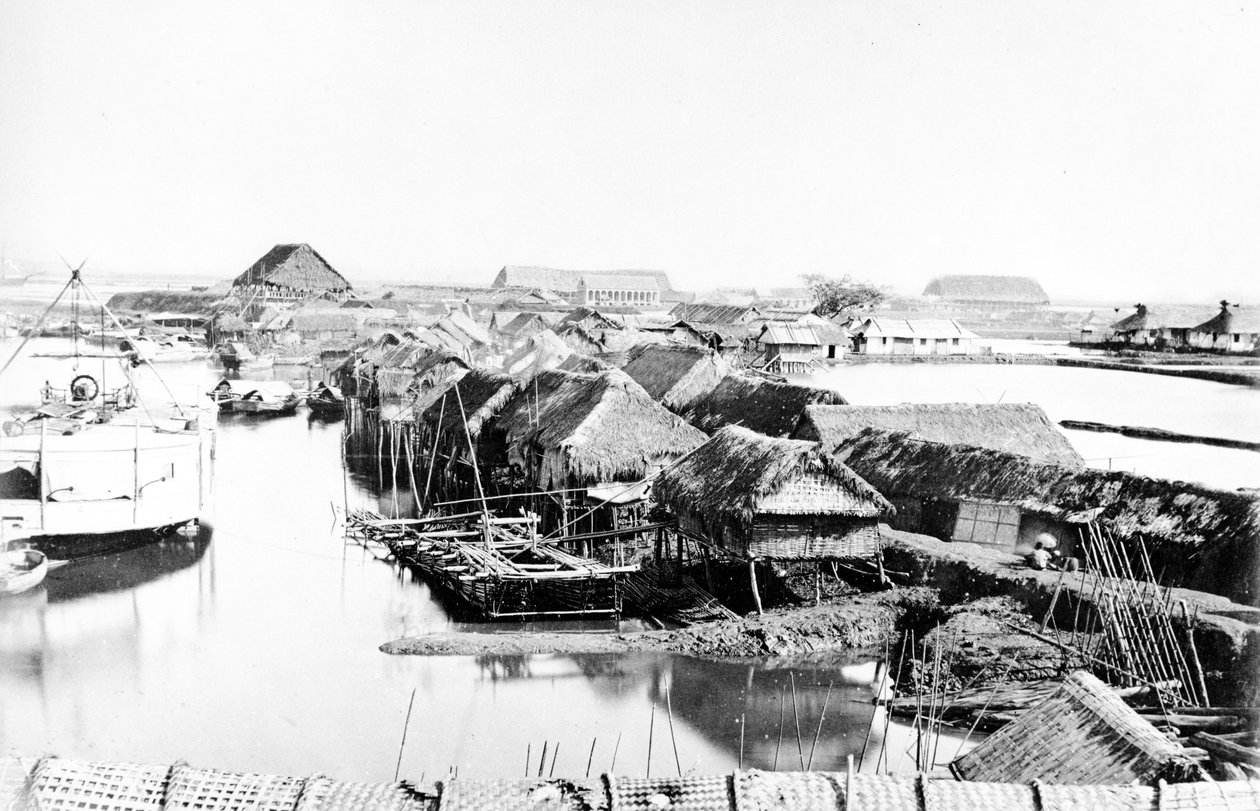 Native Houses, Saigon, ca. 1870
