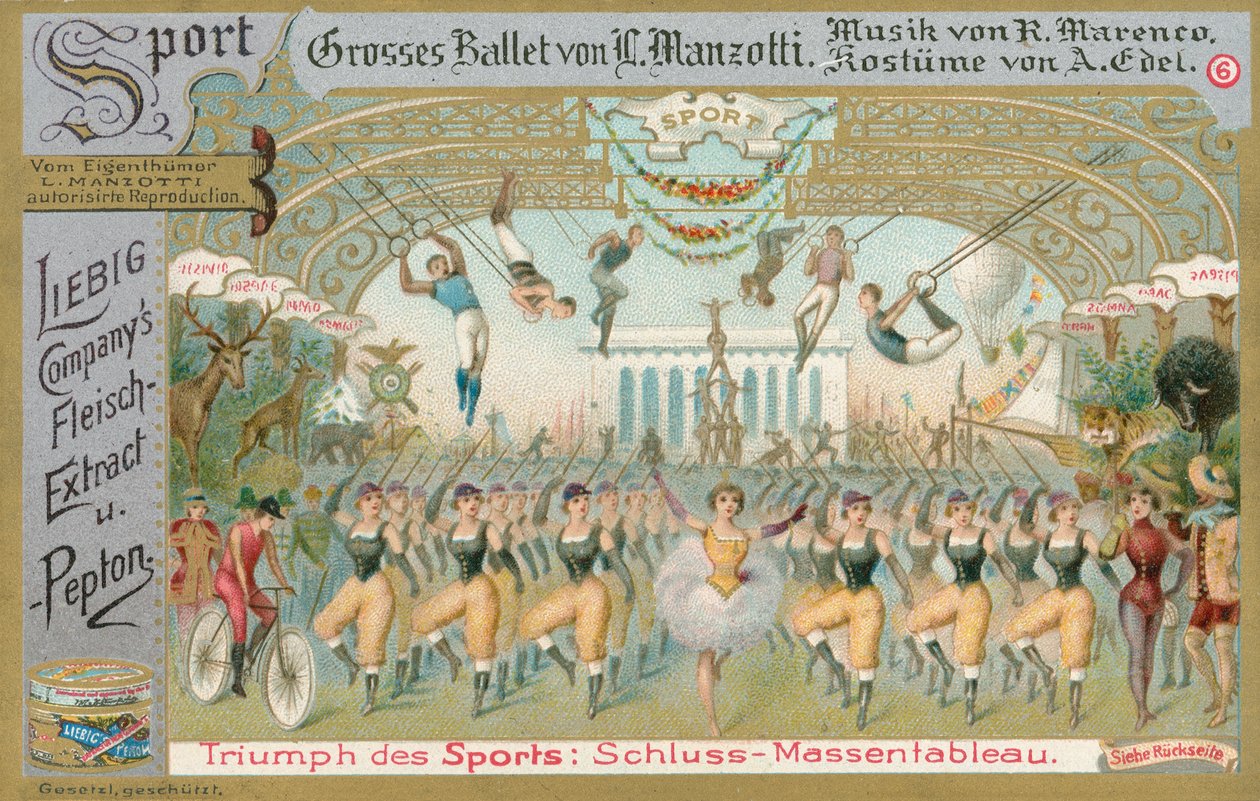 Ballet, Liebig-kort, begyndelsen af det 20. århundrede (chromo) af European School