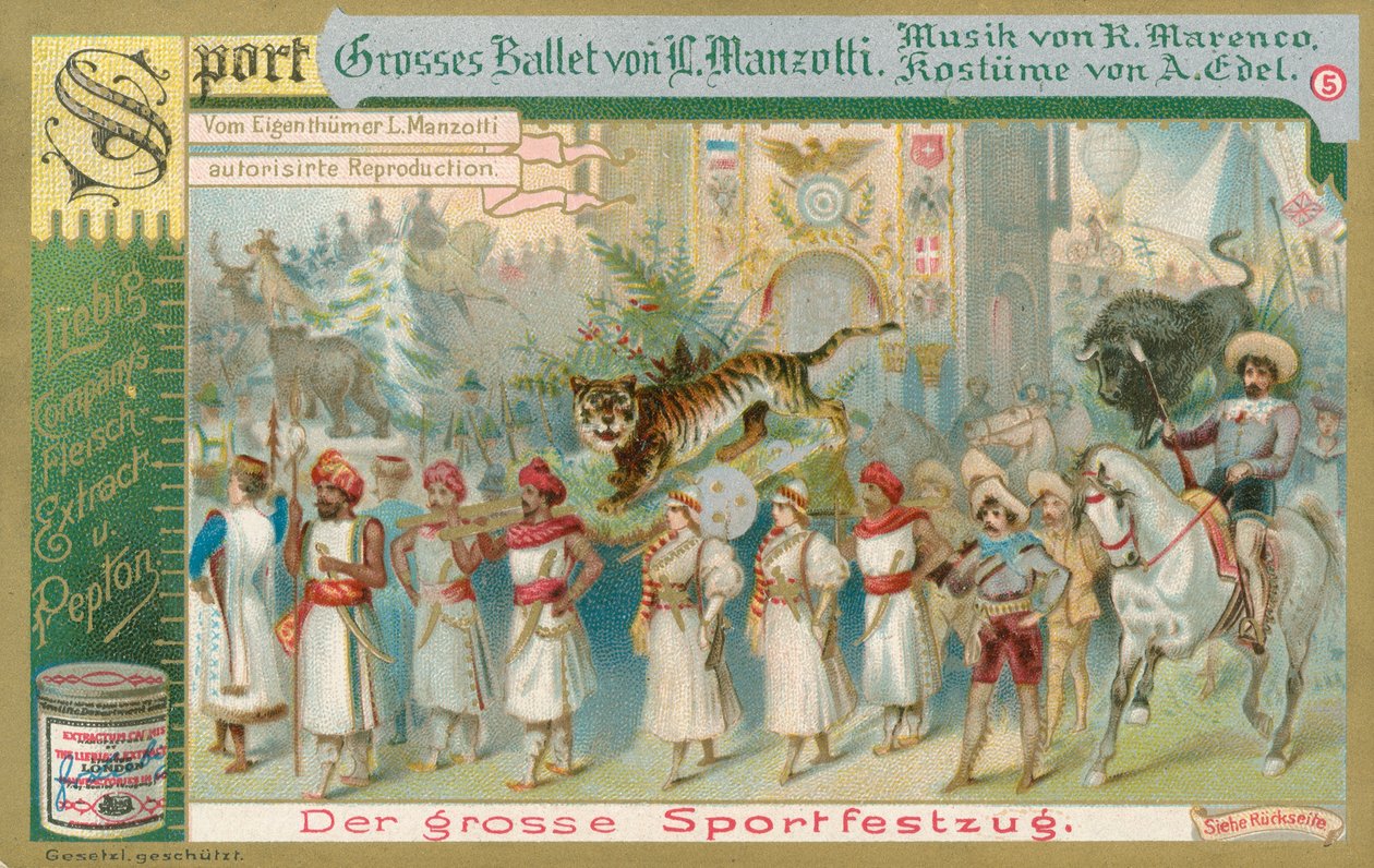 Ballet, Liebig-kort, begyndelsen af det 20. århundrede (chromo) af European School
