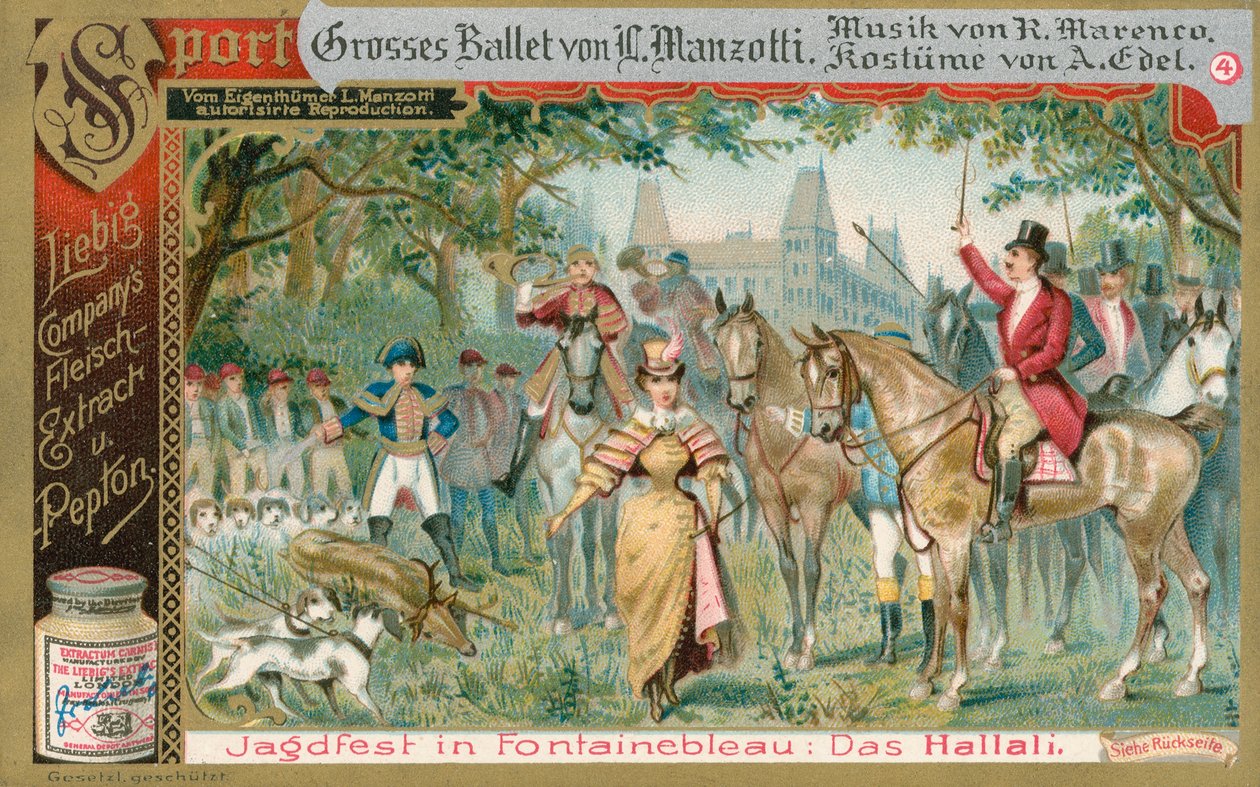 Ballet, Liebig-kort, begyndelsen af det 20. århundrede (chromo) af European School