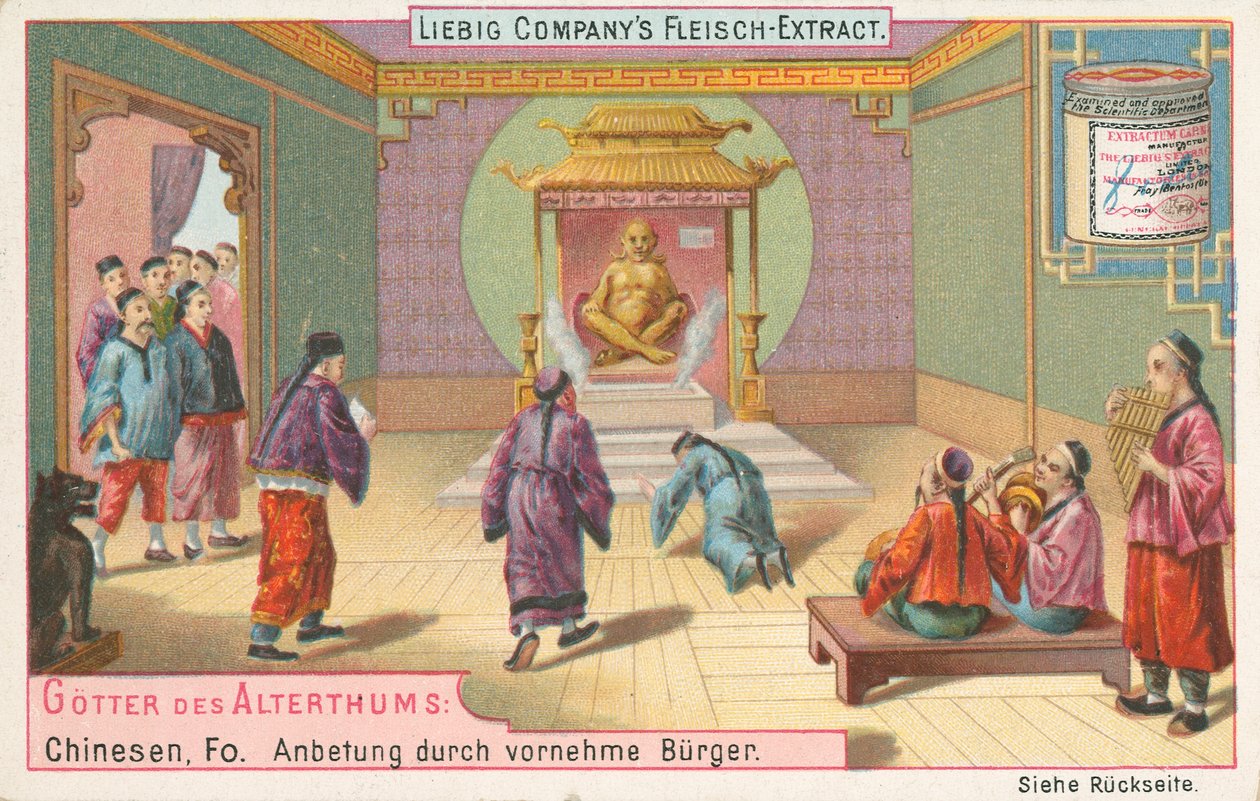Kina, Fo, Liebig-kort, begyndelsen af det 20. århundrede (chromo) af European School