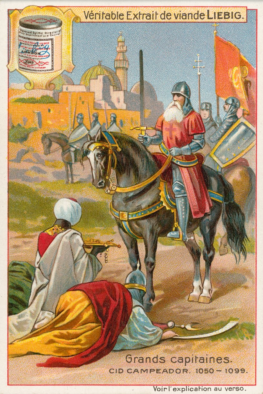 Cid Campeador, Liebig-kort, begyndelsen af det 20. århundrede (chromo) af European School