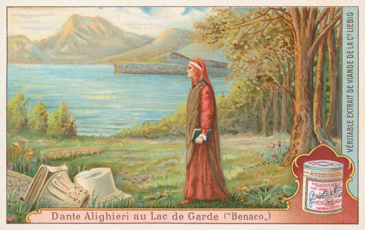 Dante, Liebig-kort, begyndelsen af det 20. århundrede (chromo) af European School