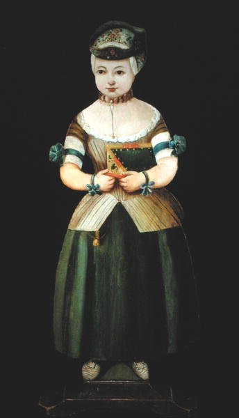 Dummy Board of a Young Girl (olie på bord) af European School