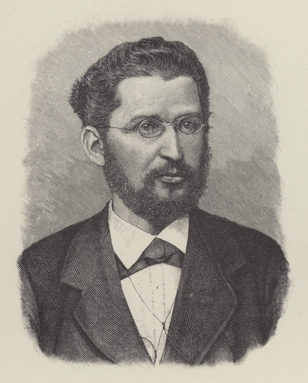 Edward Bernstein, tysk socialdemokratisk filosof og politiker (litografi) af European School