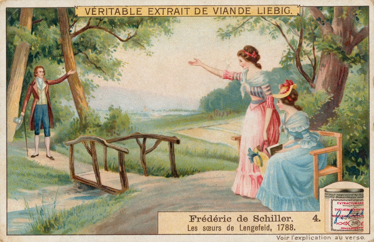 Friedrich Schiller, Liebig-kort, begyndelsen af det 20. århundrede (chromo) af European School