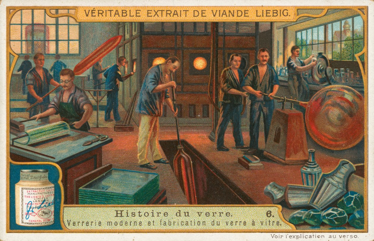 Glasets historie, Liebig-kort, begyndelsen af det 20. århundrede (chromo) af European School