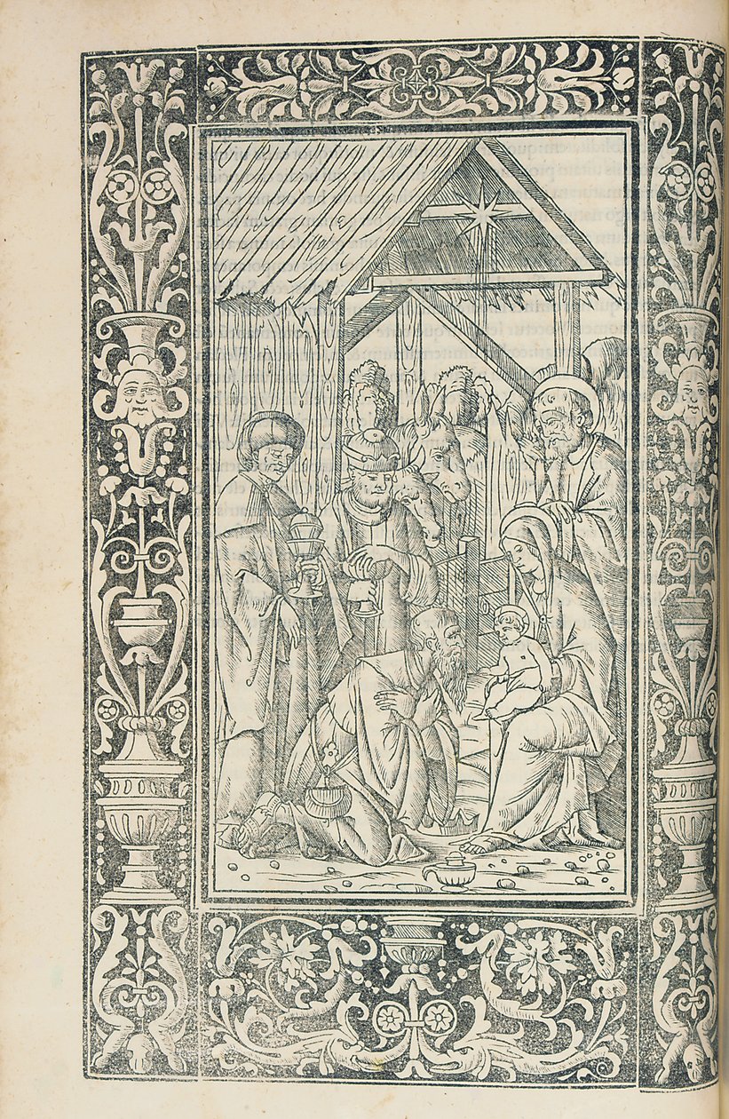 Illustration fra Christian Decachordum af Marcus Vigerius (1446-1516), Fano af European School