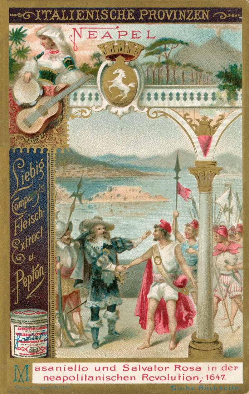 Italienske provinser, Liebig-kort, begyndelsen af det 20. århundrede (chromo) af European School