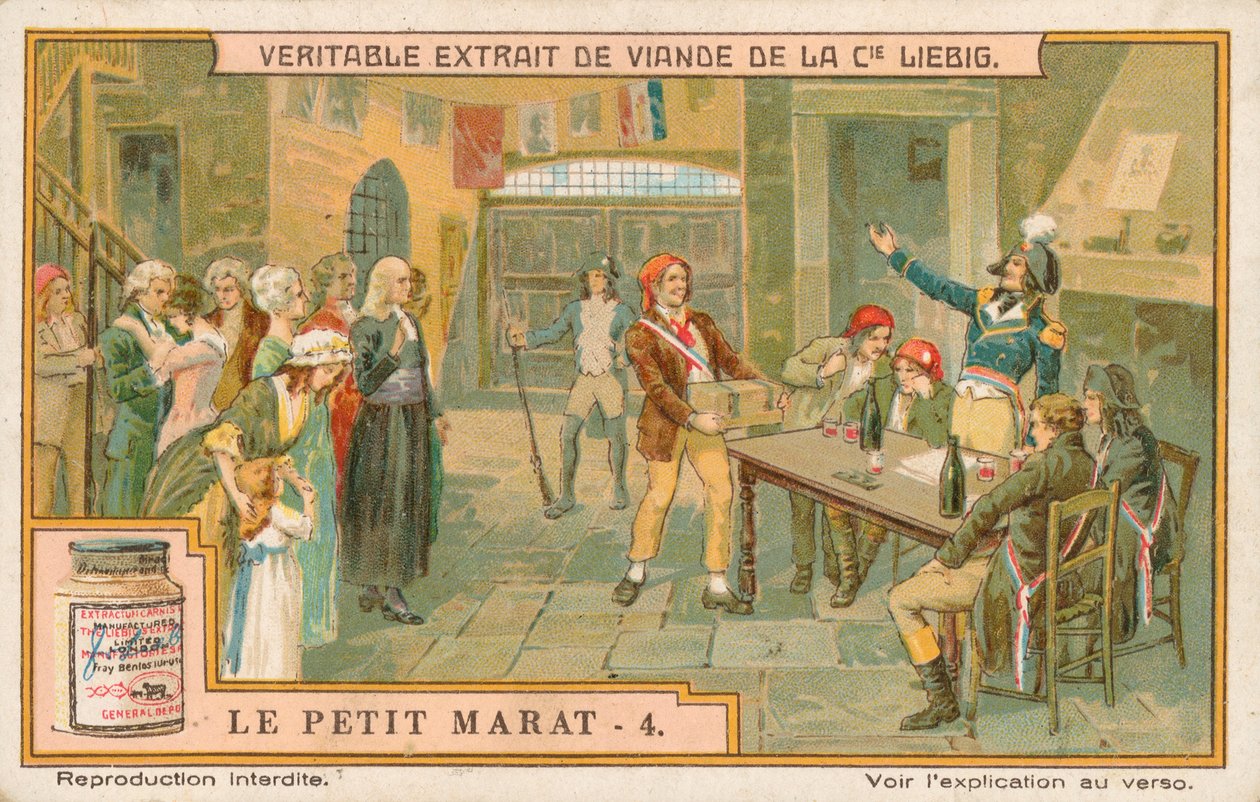 Le Petit Marat, Liebig-kort, begyndelsen af det 20. århundrede (chromo) af European School