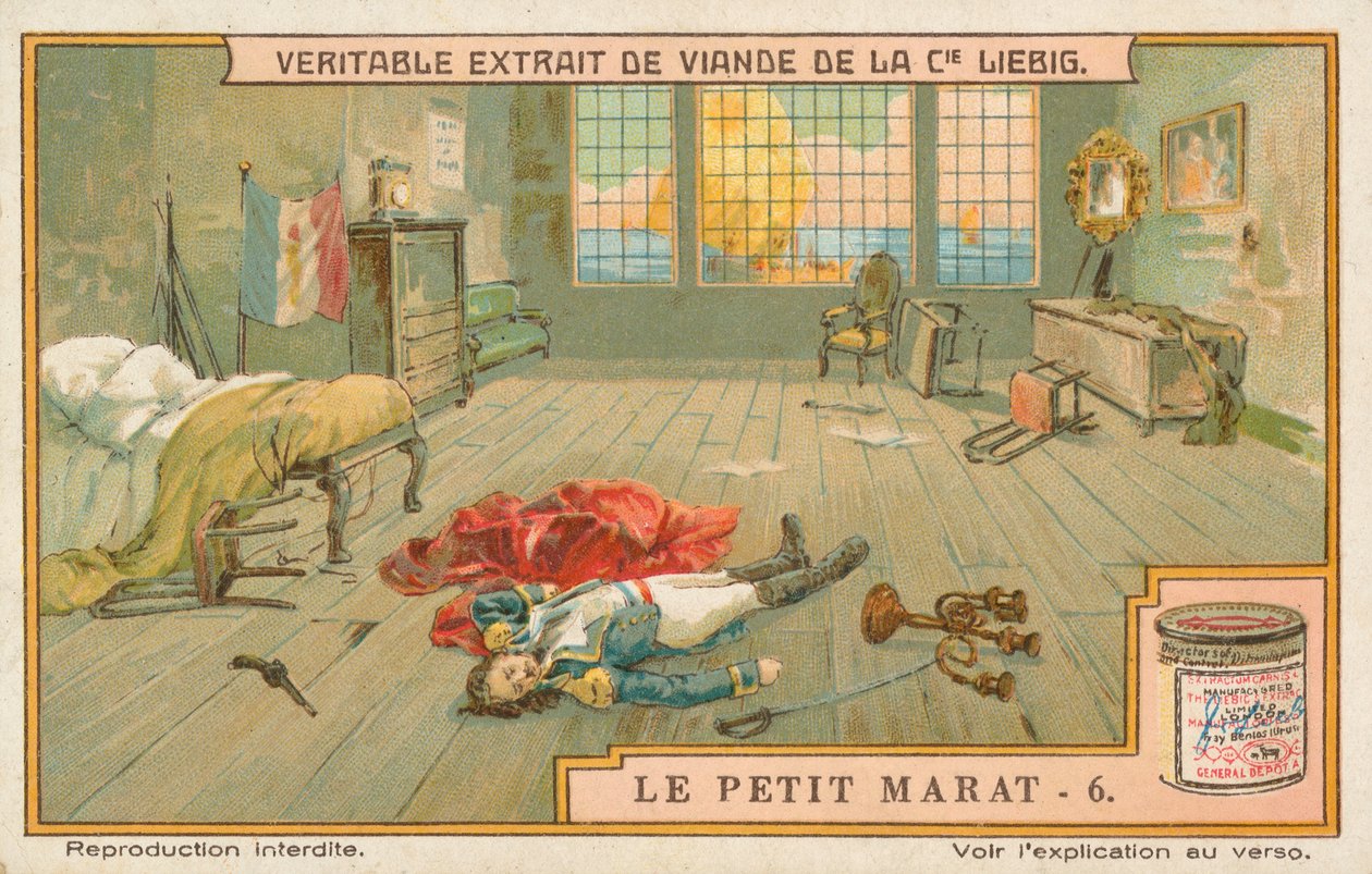 Le Petit Marat, Liebig-kort, begyndelsen af det 20. århundrede (chromo) af European School