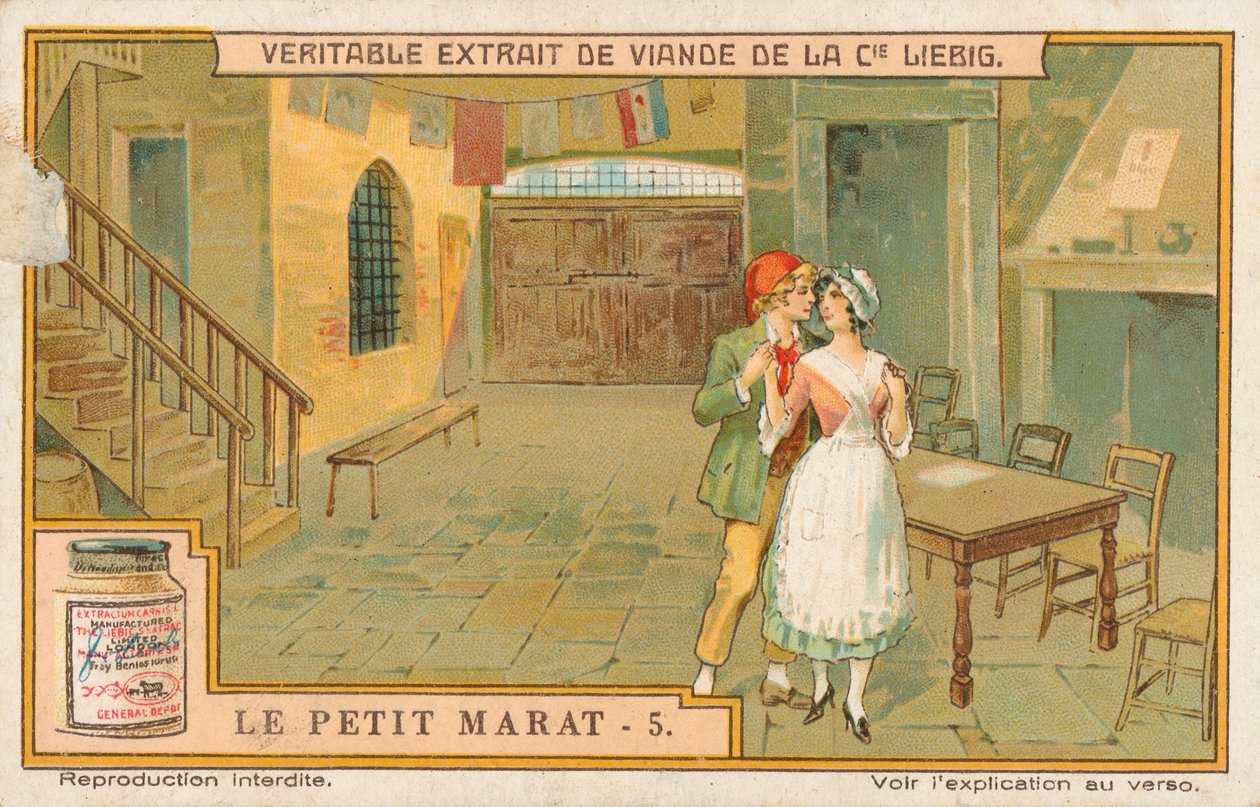 Le Petit Marat, Liebig-kort, begyndelsen af det 20. århundrede (chromo) af European School