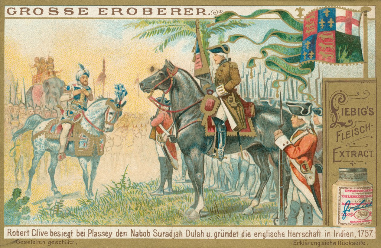 Robert Clive (chromolitho) af European School
