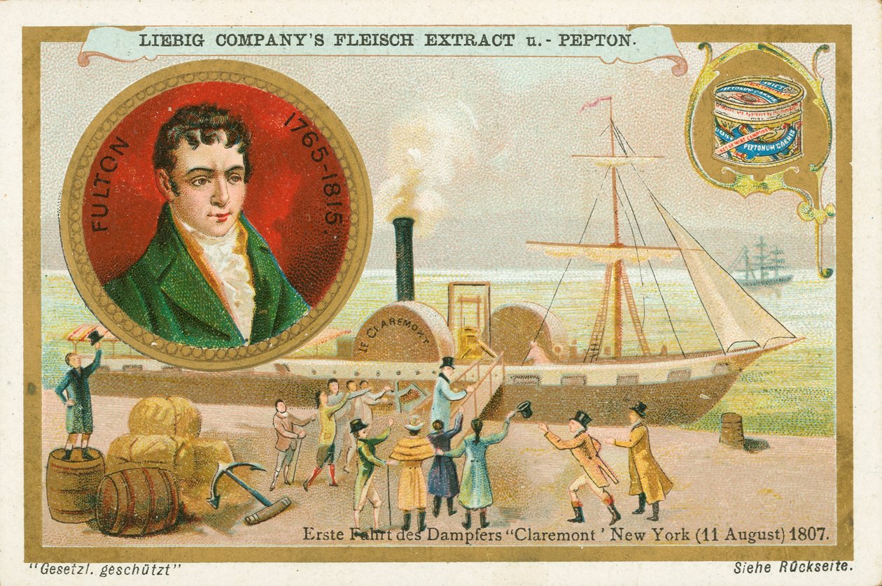 Robert Fulton, Liebig-kort, begyndelsen af det 20. århundrede (chromo) af European School