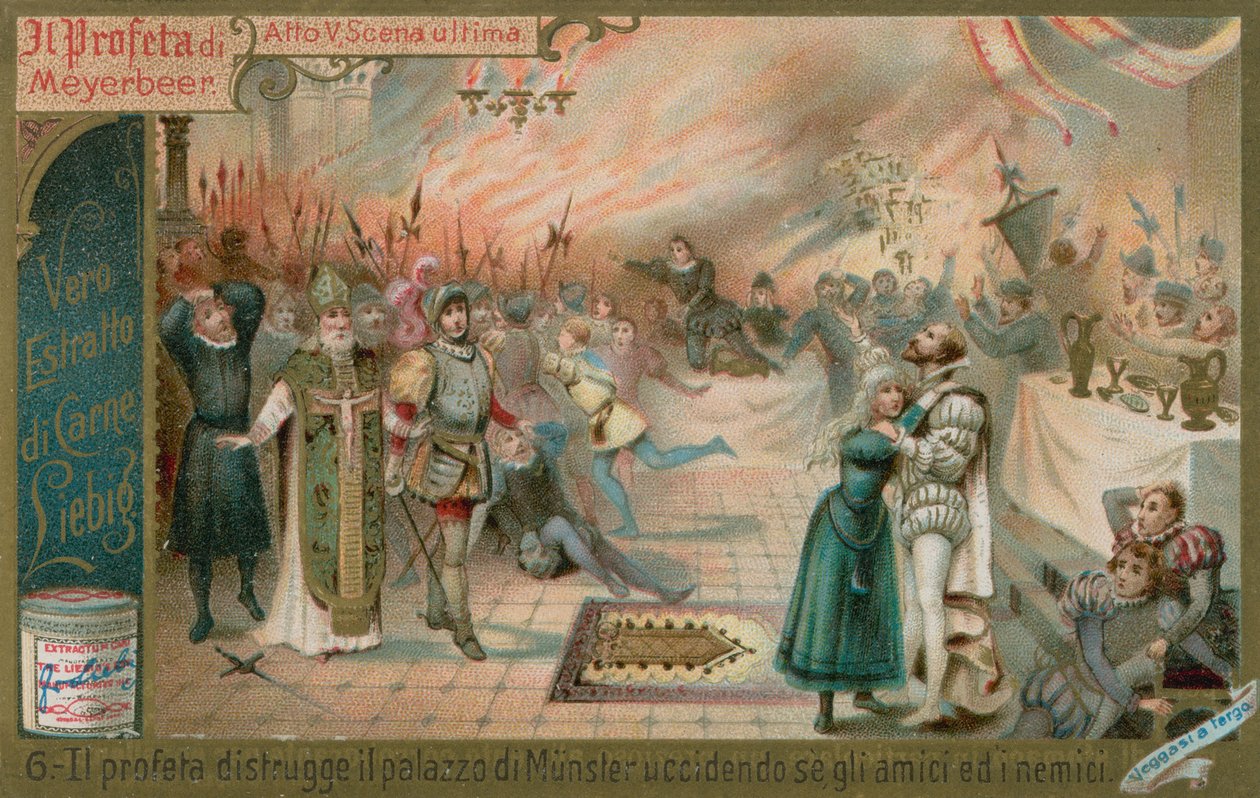 Ødelæggelsen af Munster (chromolitho) af European School
