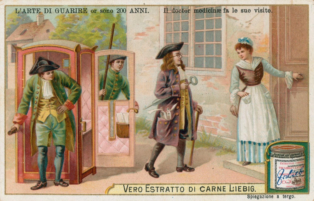 Kunsten at hærde, Liebig-kort, begyndelsen af det 20. århundrede (chromo) af European School