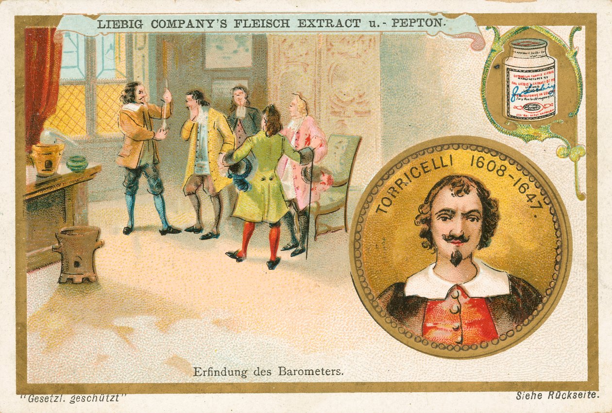 Torricelli, Liebig-kort, begyndelsen af det 20. århundrede (chromo) af European School