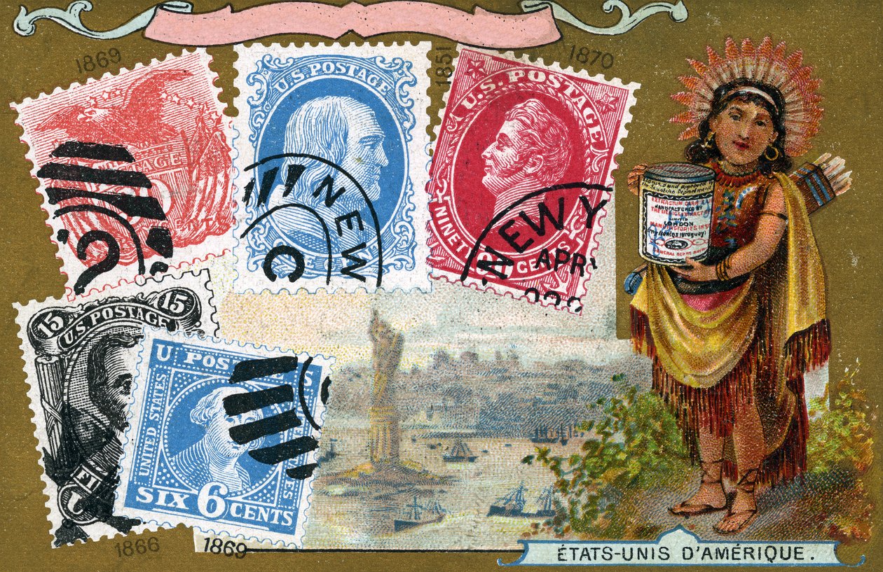 Amerikas Forenede Stater Frimærker, 1897 af European School