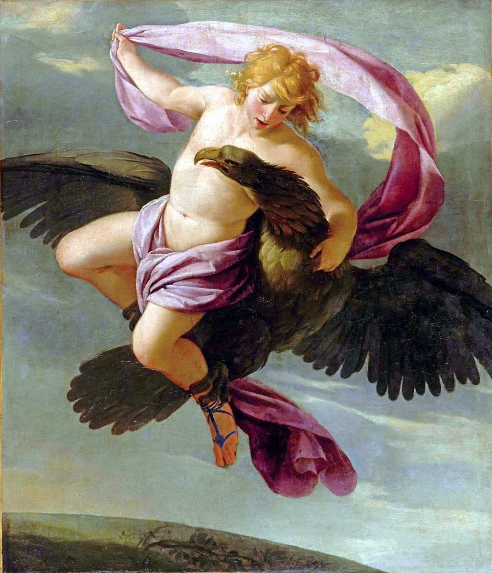 Bortførelsen af Ganymedes af Jupitern af Eustache Le Sueur