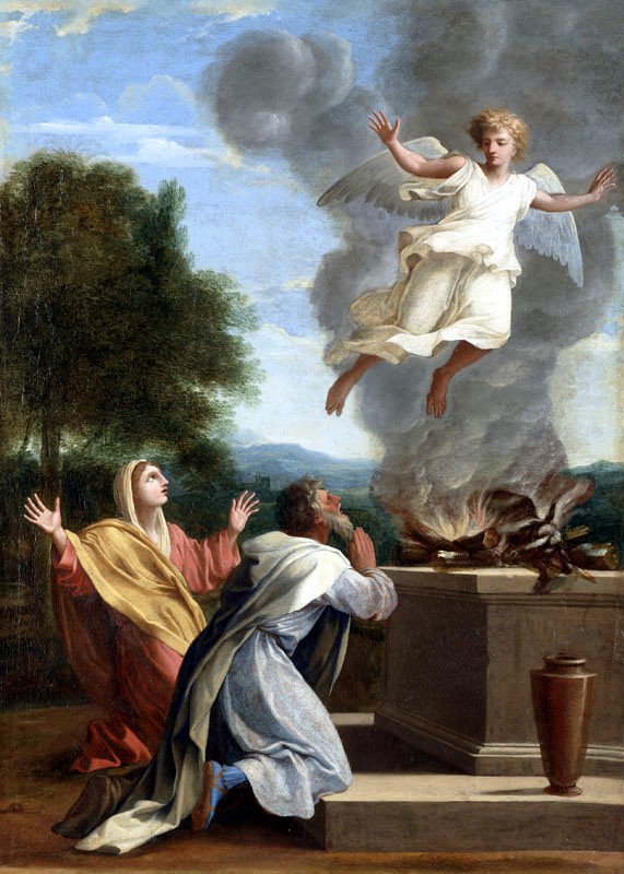Offer af Manoahn af Eustache Le Sueur