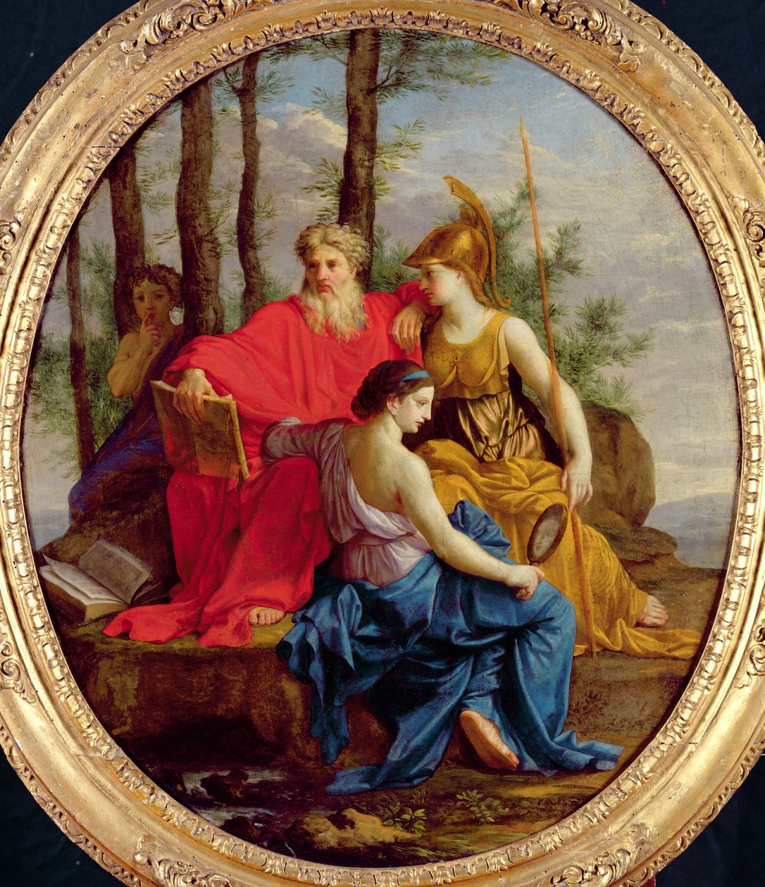 Allegori om en fuldkommen minister eller, statsministeren med hans egenskaber, 1653 af Eustache Le Sueur
