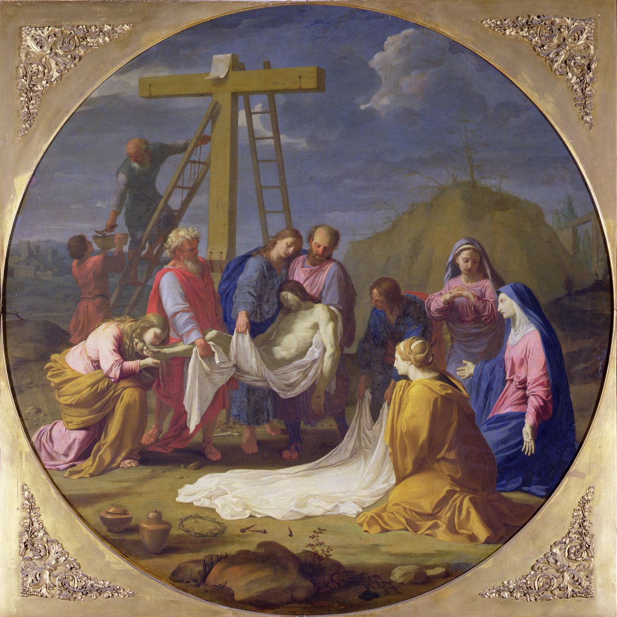 Nedstigning fra korset, c.1651 af Eustache Le Sueur